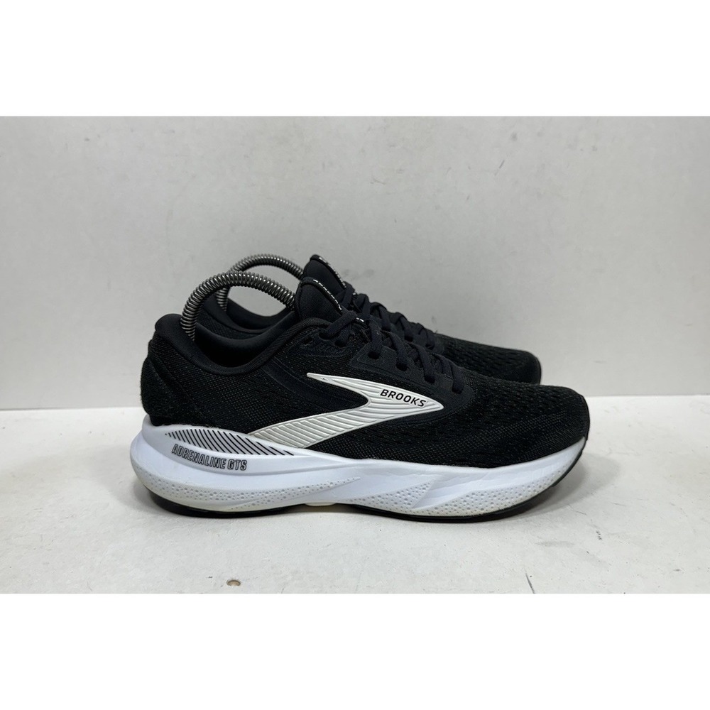 Brooks Adrenaline GTS 24 Women's Size 8 B Black White Running Shoes 1204261B087